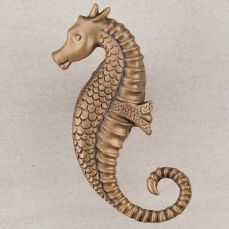 Acorn Mfg Artisan Collection Seahorse Knob, Museum Gold DPEGP